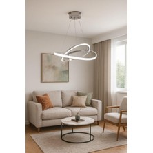 Avizem Ledli Avize Kar Çiçeği Küçük Krom