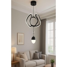 Avizem Ledli Avize Dron Orta 1 Top Siyah