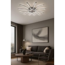 Avizem Ledli Avize Dolunay Plofenyer 100 cm Krom