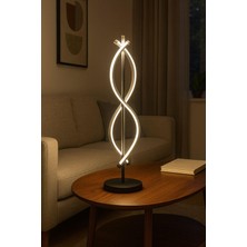 Avizem Ledli Abajur Flux Küçük Siyah