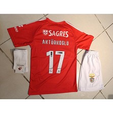 Alaturka Mix Benfica Kerem Aktürkoğlu Kırmızı 3 Lü Çocuk Futbol Forma. Şort+Forma+Çorap