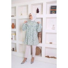 Moda Çizgi Desenli Tunik