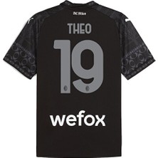 Alaturka Mix A.c Milan 2023/24 Yeni Sezon Theo Hernandez Özel Tasarım Konsept Forması Siyah Forma