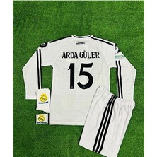 Alaturka Mix R.e.a.l M.a.d.r.i.d 2024/25 Yeni Sezon Arda-Güler Uzun Kol Çocuk Forması 4 Lü Set (Armalı)