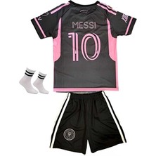 Alaturka Mix Inter Miami 2023/24 Yeni Sezon Lionel Messi Çocuk Forması Şort Çorap 3'lü Set