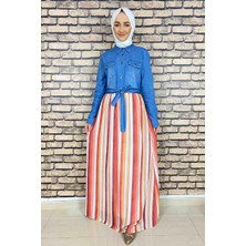 Moda Çizgi Tesettür Elbise