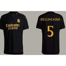 Alaturka Mix R. Mad.rid Bellingham 5 Yeni Sezon 2023/24 Deplasman Siyah Düğmeli Forması