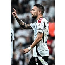 Alaturka Mix Kara Kartal 2024-25 Ciro.- Immobile. 17 Alternatif Beyaz Halı Saha Yetişkin Futbol Forması