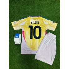 Alaturka Mix 'juventus-Juve 2024/25 Yeni Sezon Kenan Yıldız Deplasman Çocuk Forması (Sarı)