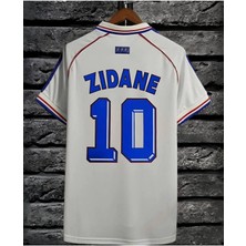 Alaturka Mix Fransa #10 Zinédine Zidane 98 Dünya Kupası Forması (White)
