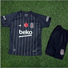 Alaturka Mix BEŞIKTAŞ./.2024/2025 Yeni Sezon.\\deplasman Siyah Kısa Kol Çocuk Forma