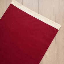 Namazify Isimli Bordo Kadife Seccade