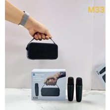 UltraNova Taşınabilir Işıklı Kablosuz Hoparlör, Çift Mikrofon, Tf/usb/aux Desteği