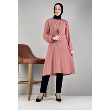 Moda Çizgi Desenli Tunik