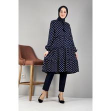 Moda Çizgi Desenli Tunik