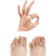 Jetfast 4 Adet 3 Cm Uzunluk Ayak Batık Koruyucu Tırnak Koruyucu Boru Kumaş Silikon Jel Tüp Kemik Koruyucu