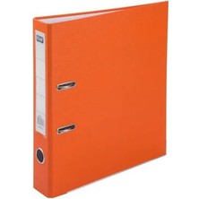 Kraf Büro Klasörü, Dar, A4 Boyut, 2 Halkalı, Turuncu
