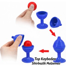 Cotton Soft Mavi Renk Sihirli Kupa Top Kaybetme Oyunu 7 cm