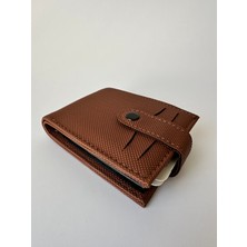 Ogdo - Kahverengi Çok Kartlı Yelpaze Erkek Cüzdan & Kartlık