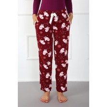 Moda Çizgi Bayan Welsoft Polar Tek Alt Pijama 210052