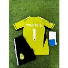 Alaturka Mix Courtois 1 Kaleci  'real-Madrid-Cf' Yeni Sezon Özel Tasarım Futbol Çocuk Forması 3'lü Takım