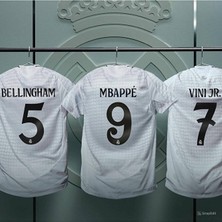 Alaturka Mix R.e.a.l M.a.d.r.i.d 2024/25 Bellingham-Mbappe-Vini Jr Iç Saha Futbol Forması (Beyaz) 3 Lü Set