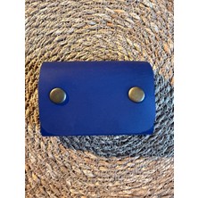 Groderi El Yapımı Minimalist Çıtçıtlı Hakiki Deri Yatay Kartlık & Cüzdan