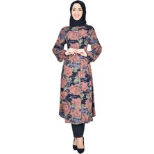 Moda Çizgi Desenli Tunik