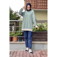 Moda Çizgi Desenli Tunik