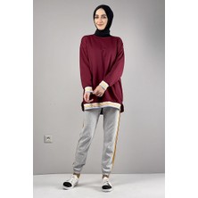 Moda Çizgi Desenli Tunik