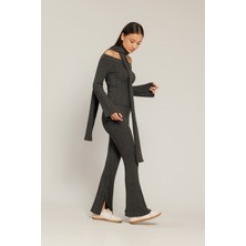 Nisan Triko Atkılı Triko Takım