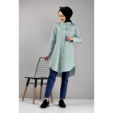 Moda Çizgi Desenli Tunik