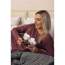 Moda Çizgi Kadın Penye Uzun Kol Pijama Takım 4187