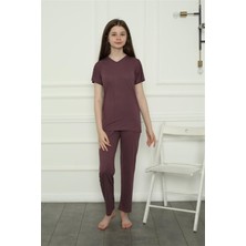 Moda Çizgi Kız Çocuk Penye Pijama Takım 20399