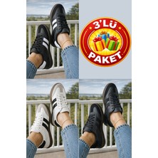 ModaFrato 3'lü PAKET FLEX RUN Unisex Spor Ayakkabı Günlük Casual Sneakers