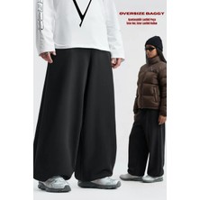 Vladivosto Paçası Lastikli Bol Kalıp Oversize Baggy Büyük Beden Eşofman Altı