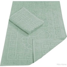 Mira Home 2 Li Banyo Ayak Havlusu %100 Pamuk 50X70 cm Menesch Yeşil