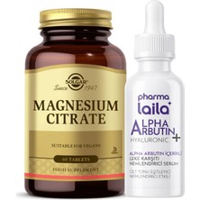 Solgar Magnesium Citrate 60 Tablet Pharma Laila Alpha Arbutin 30 ml Serum Hediyeli