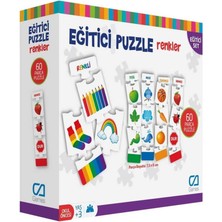 Popüler Sepet Eğitici Puzzle Renkler - CA.5029