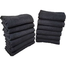 Mira Home 12LI Paket Boya Tutmayan Mikrofiber El Yüz Spor Kuaför Havlusu 50X90 cm