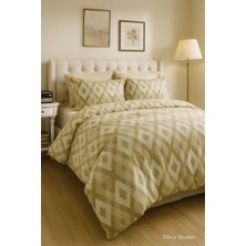 Mira Home Çift Kişilik Pamuklu Nevresim Takımı Iç Içe Baklava Desen