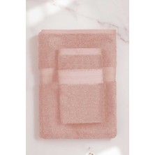 Mira Home 2 Parça Battal Lüks Premium Banyo Spa Havlu Takımı 90X170 cm Somon