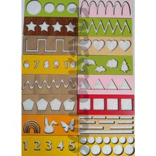 Forester Toys Renkli El Kası Geliştirme Figürleri 16 Adet 3mm Mdf