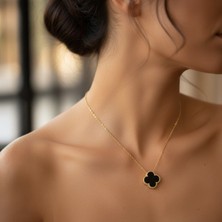 Sevil Gülgün Fine Crafts Sevil Gülgün Atelier Dört Yapraklı Şans Dilek Kolyesi