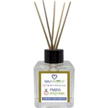 Aşk-ı Sermest Toptan Tutti Frutti Aromalı Bambu Çubuklu Oda Kokusu Reed Diffuser Ortam Kokusu Parfüm,  Küp Şişe, 60 mL, 10 Adet