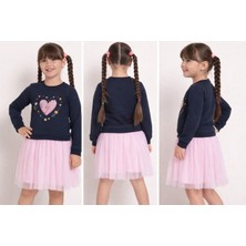 Kız Çocuk Tütülü Etekli 2 Li Takım