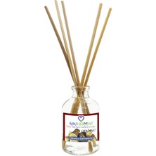 Aşk-ı Sermest Toptan Odunsu Aromalı Bambu Çubuklu Oda Kokusu Reed Diffuser Ortam Kokusu Parfüm, Oval Şişe, 50 mL, 10 Adet