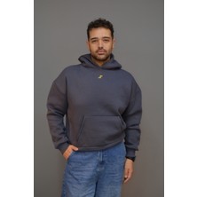 Viafitwear Oversize Boxy Fit Hoodie Sweatshirts Şardonlu