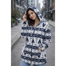 Tenra Kadın Uzun Polar Hırka Geniş Kalıp