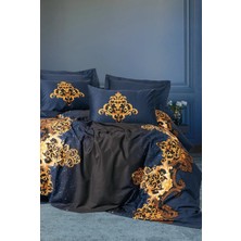 LTG Nova Palace Saten Çift Kişilik Nev Takımı Tutsu Lacivert